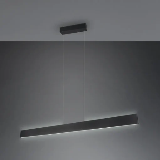 Trio Lighting Galway hengelampe, matt svart, opp/ned, CCT, metall Hot