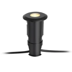 Markslöjd Garden 24 Decklight, svart, topplys, 0,8W| Nedfelt Utebelysning