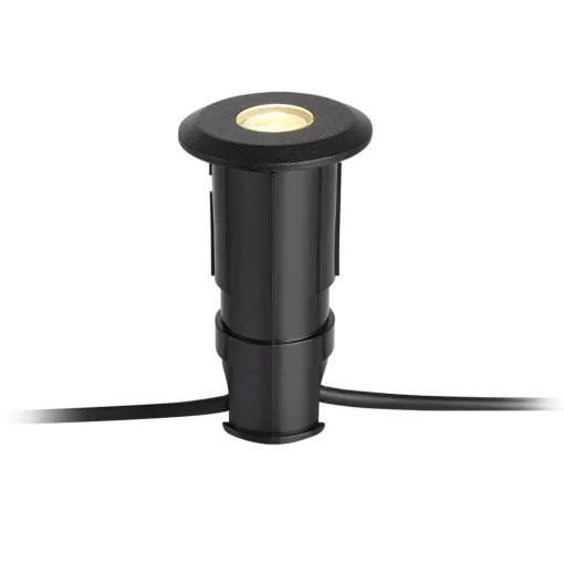 Markslöjd Garden 24 Decklight, svart, topplys, 0,8W| Nedfelt Utebelysning