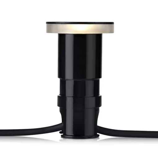 Markslöjd Garden 24 Decklight svart 3W lateral Ø6cm| Kommersiell Utebelysning|Led-Utendørs