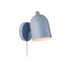 Nordlux Gaston vegglampe med kabel og støpsel, metall, blå| Vegglamper
