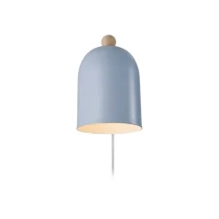 Nordlux Gaston vegglampe med kabel og støpsel, metall, blå| Vegglamper