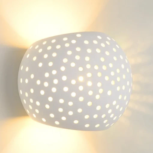 Lucide Gipsy vegglampe laget av gips| Vegglamper