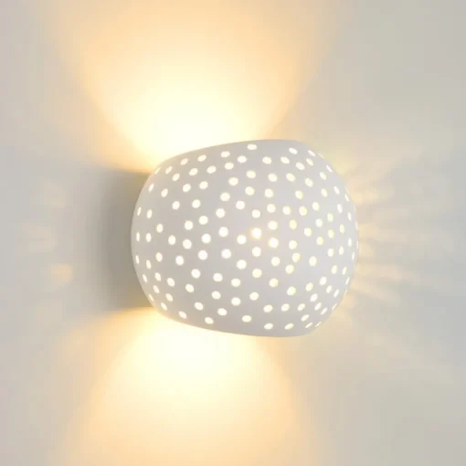 Lucide Gipsy vegglampe laget av gips| Vegglamper