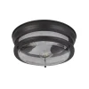 Searchlight Glasgow taklampe med glasskjerm, IP44 svart Online