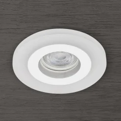 ORION Glow innfelt spot, hvit, metall, Ø 11 cm, GU10 Discount