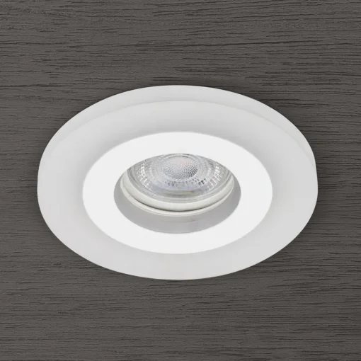 ORION Glow innfelt spot, hvit, metall, Ø 11 cm, GU10 Discount