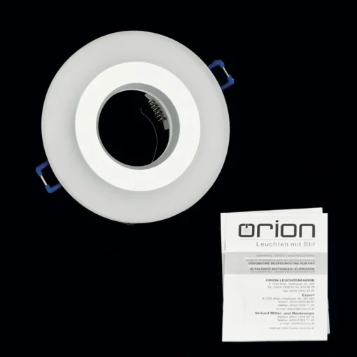 ORION Glow innfelt spot, hvit, metall, Ø 11 cm, GU10 Discount