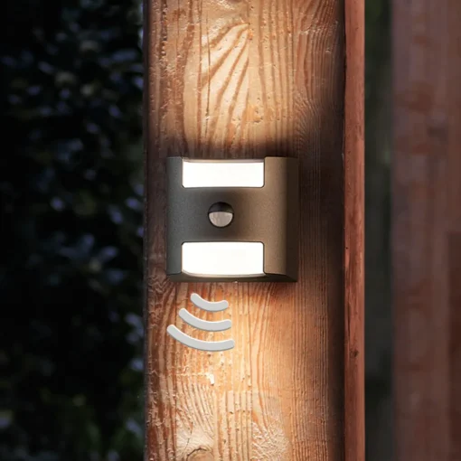 Philips Grass - Sensor-vegglys i antrasitt m. LED-Lys Outlet