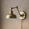 Markslöjd Grimstad vegglampe, antikk messingfarge, jern, støpsel Best
