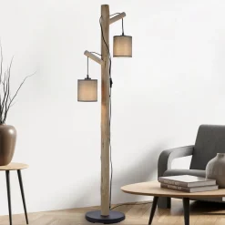 JUST LIGHT. GmbH Grønn Tribu gulvlampe med papirskjermer Clearance