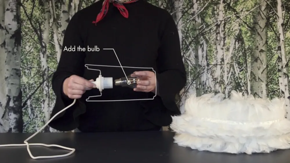 UMAGE Gåsefjær-pendellampe Eos medium, hvit| Pendellamper