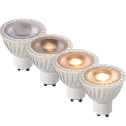 Lucide GU10 LED-reflektor 5W dim to warm, hvit Clearance