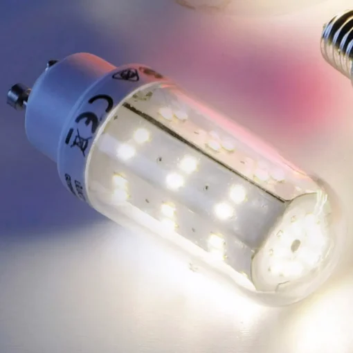 JUST LIGHT. GmbH GU10 4W LED-pære i rørform klar med 69 LED| Gu10 Pærer
