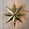 STAR TRADING Gullfarget metallstjerne Mini Online