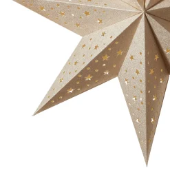 Markslöjd Gullfarget stjerne Solvalla 45 cm Best