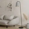 EGLO Gulvlampe Alsager med skjerm av filt Best
