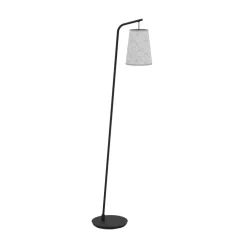 EGLO Gulvlampe Alsager med skjerm av filt Best