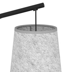 EGLO Gulvlampe Alsager med skjerm av filt Best