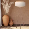 Duolla Gulvlampe Boho, trebenet ecru/jute Høyde 145 cm Online
