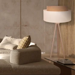 Duolla Gulvlampe Boho, trebenet ecru/jute Høyde 145 cm Online