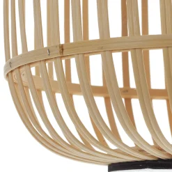 EGLO Gulvlampe Bordesley trebein med treskjerm Discount