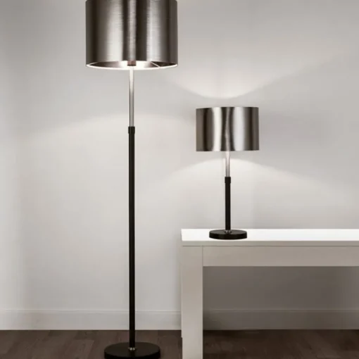 Searchlight Gulvlampe Column med metallskjerm