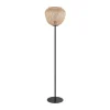 EGLO Gulvlampe Dembleby av tre, naturfarger| Gulvlamper
