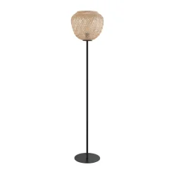 EGLO Gulvlampe Dembleby av tre, naturfarger| Gulvlamper
