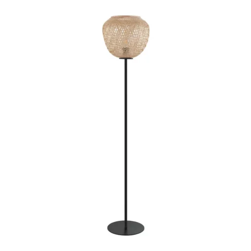 EGLO Gulvlampe Dembleby av tre, naturfarger| Gulvlamper