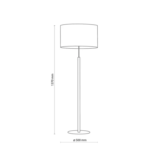TK Lighting Gulvlampe Deva Nature, tekstil, tre| Gulvlamper