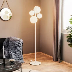 ALDEX Gulvlampe Dione, 4 lyskilder, hvit Online