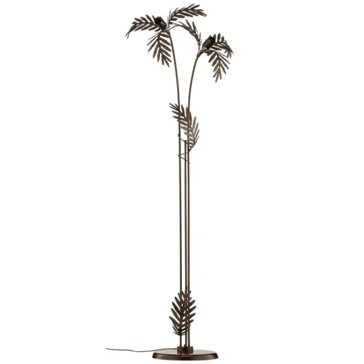 ONLI Gulvlampe Dubai i bladdesign, 2 lyskilder, bronse Online