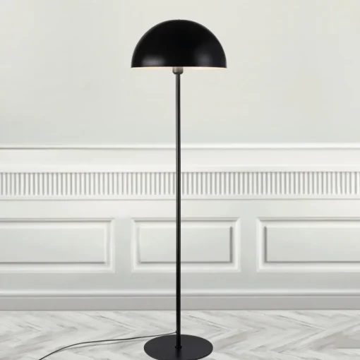 Nordlux Gulvlampe Ellen 40 med metallskjerm, svart| Gulvlamper