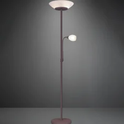 Reality Leuchten Gulvlampe Gerry i rustfarger Sale