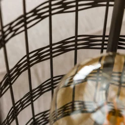 Zijlstra Gulvlampe Graf-Fiesko, svart-nikkel, 2 lyskilder Hot