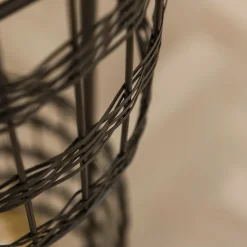 Zijlstra Gulvlampe Graf-Fiesko, svart-nikkel, 2 lyskilder Hot