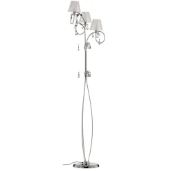 ONLI Gulvlampe Jacqueline, 3 lyskilder, hvit| Gulvlamper