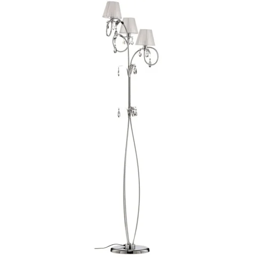 ONLI Gulvlampe Jacqueline, 3 lyskilder, hvit| Gulvlamper