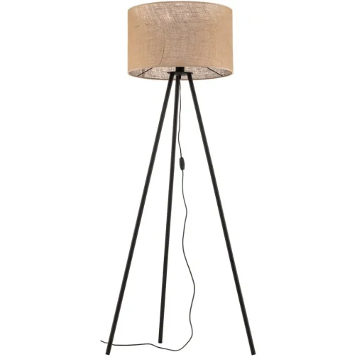 TK Lighting Gulvlampe Juta med trebensstativ| Gulvlamper