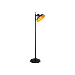 Opviq Gulvlampe Lik 4036, vippbar skjerm, svart/gull| Gulvlamper