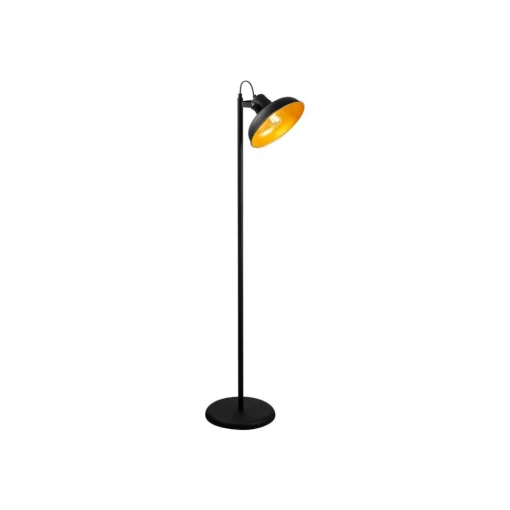 Opviq Gulvlampe Lik 4036, vippbar skjerm, svart/gull| Gulvlamper