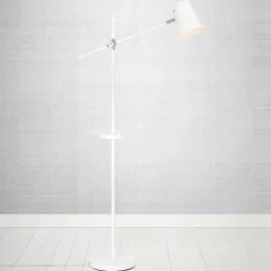 Markslöjd Gulvlampe Linear med USB-ladestasjon, hvit Online