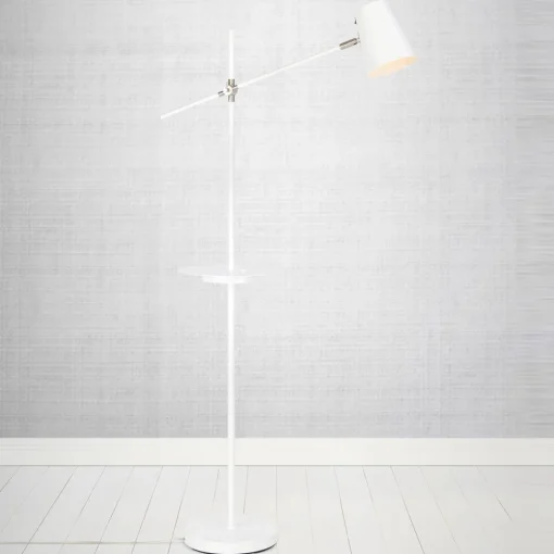 Markslöjd Gulvlampe Linear med USB-ladestasjon, hvit Online