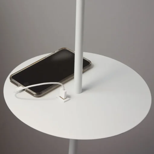 Markslöjd Gulvlampe Linear med USB-ladestasjon, hvit Online