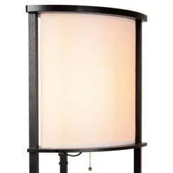 Lucide Gulvlampe Menno, svart, bomull, 162,3 cm, E27| Gulvlamper