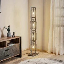 Zijlstra Gulvlampe Perpendillu, 4 lyskilder New