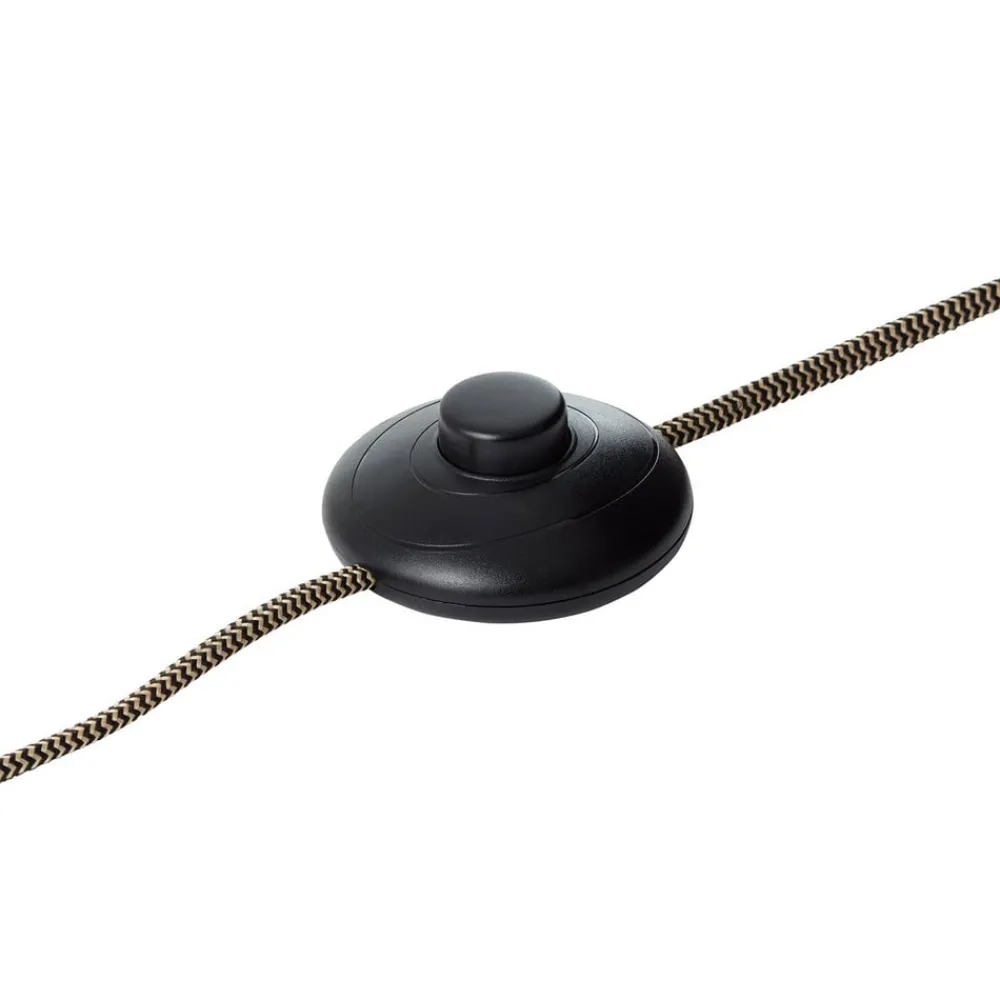 Brilliant Gulvlampe Plow med 2 spoter, svart/mørkt tre| Gulvlamper