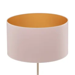 Duolla Gulvlampe Roller, hvit/gull, høyde 145 cm| Gulvlamper