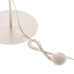 Duolla Gulvlampe Roller, hvit/gull, høyde 145 cm| Gulvlamper